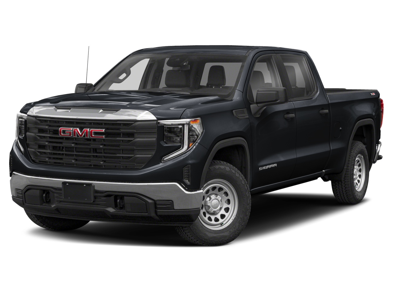 2022 GMC Sierra 1500 Denali in Summit White — front three-quarter view