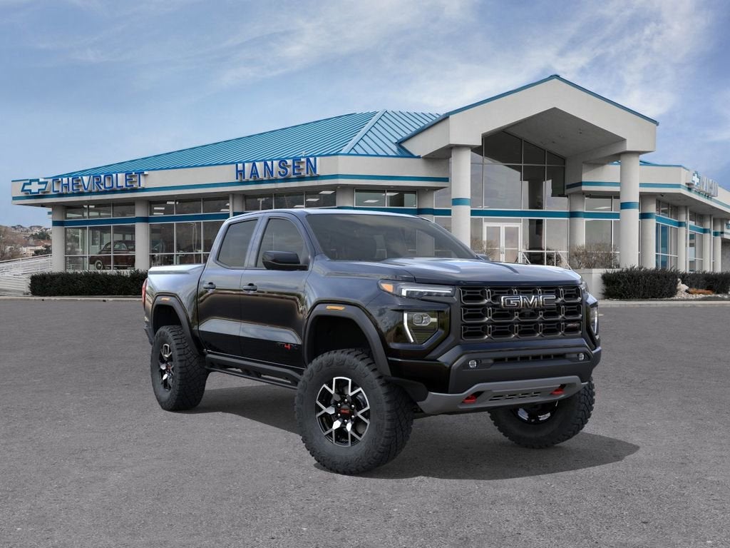2026 GMC Canyon AT4X in Onyx Black — front three-quarter view