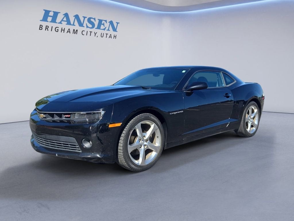 2014 Chevrolet Camaro LT in Black — front three-quarter view