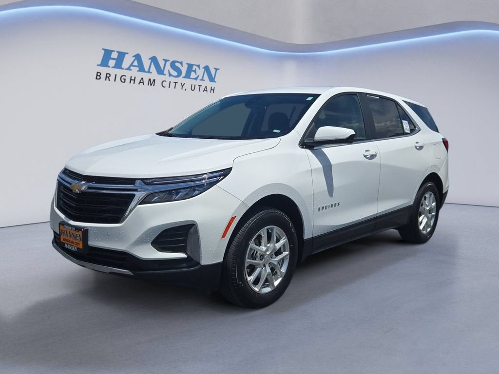 2024 Chevrolet Equinox LT in Summit White — front three-quarter view