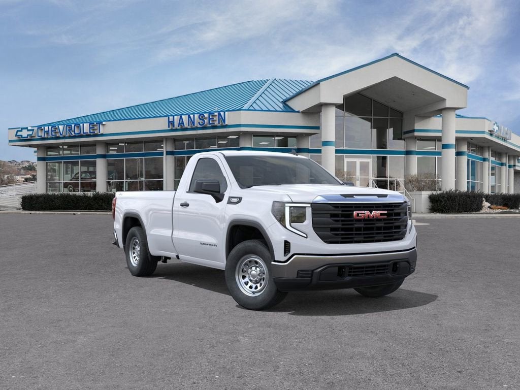 2026 GMC Sierra 1500 Pro in Summit White — front three-quarter view