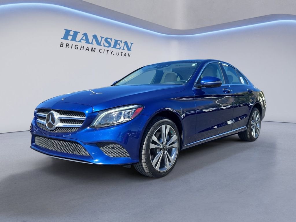 2019 Mercedes-Benz C-Class C 300 in Blue — front three-quarter view