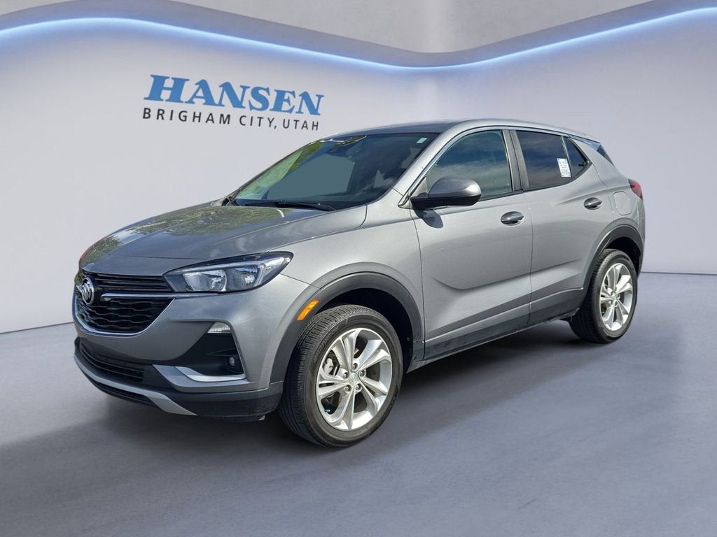 2023 Buick Encore GX Preferred in Moonstone Gray Metallic — front three-quarter view